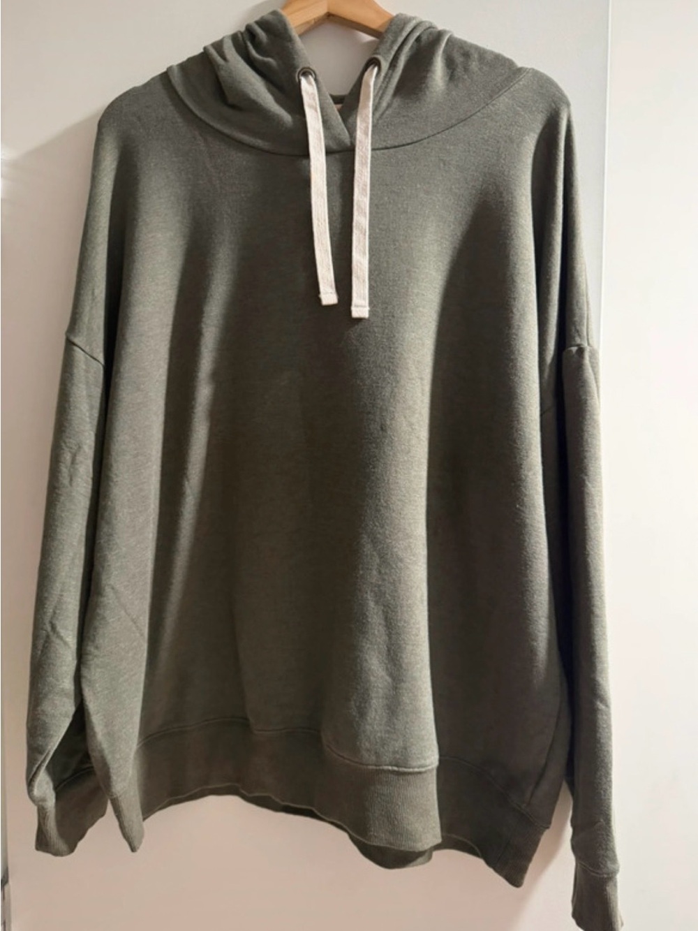 Women’s Olive Green Pullover Hoodie Sweater
